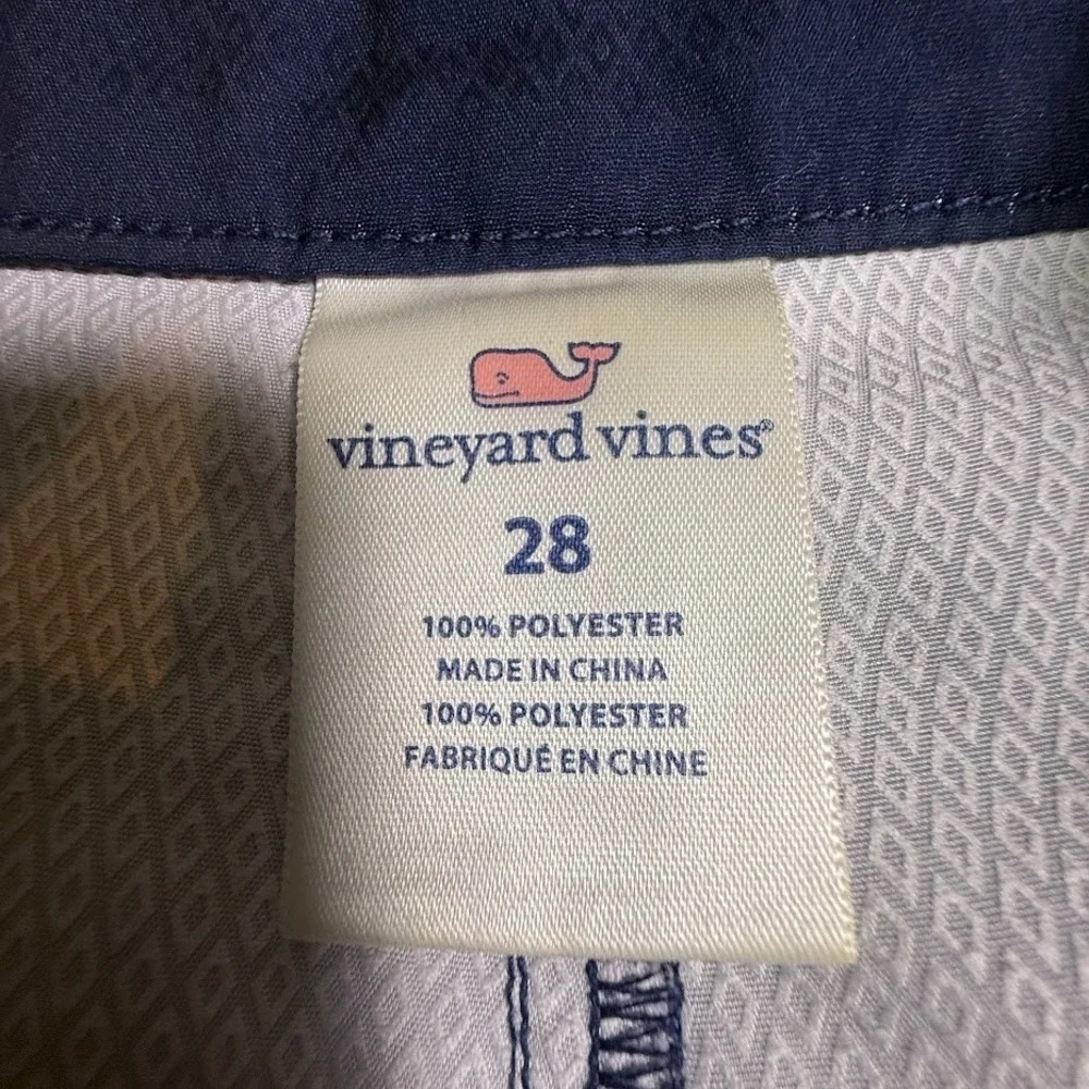 Vineyard Vines Board Shorts Mens 28 Pink‎ Navy Striped Swim Trunks Whale